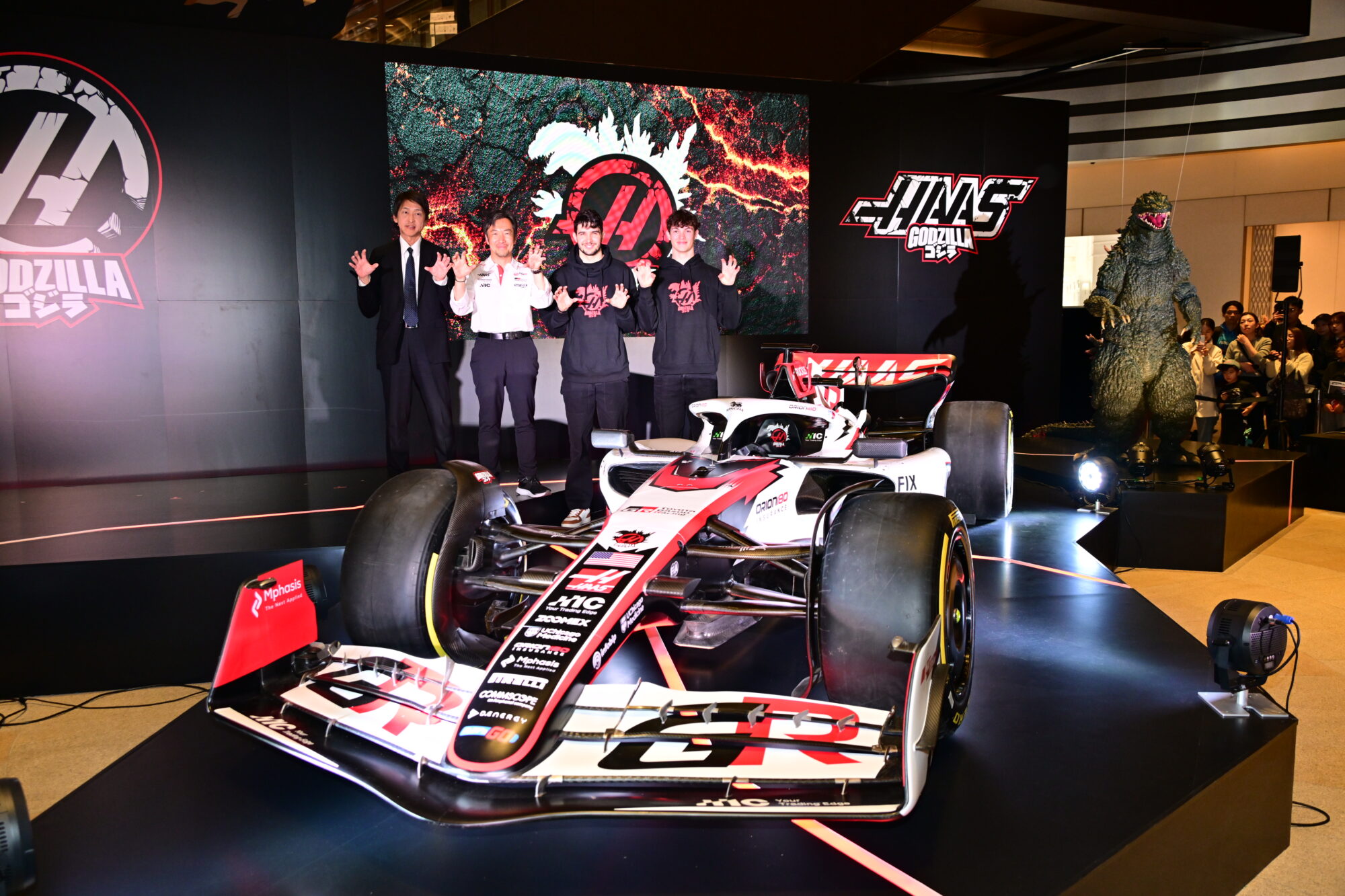 「TGR Haas F1 Team|GODZILLA」コラボレーション・メディアイベント